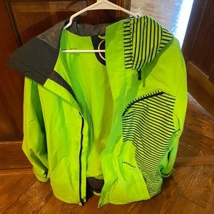 Volcom lime green snowboarding jacket- Medium. Used twice